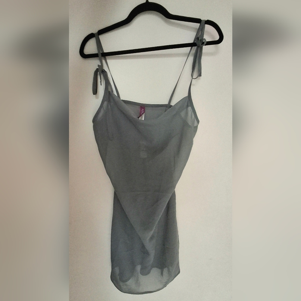 Adore Me Gray Dress with Spaghetti Straps